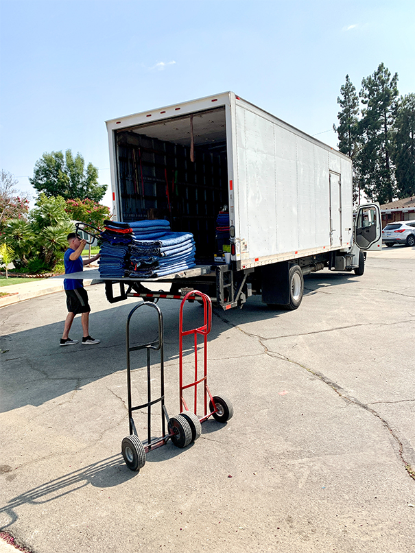 Industrial relocation and transport fleet